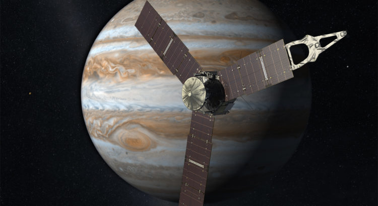 Mission Juno vers Jupiter (vue d'artiste) credit : NASA/JPL-Caltech