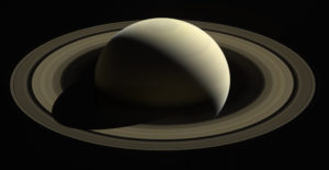 Saturne pris par cassini huygens