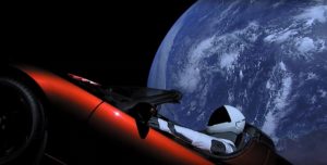 Starman Dans la Tesla SpaceX