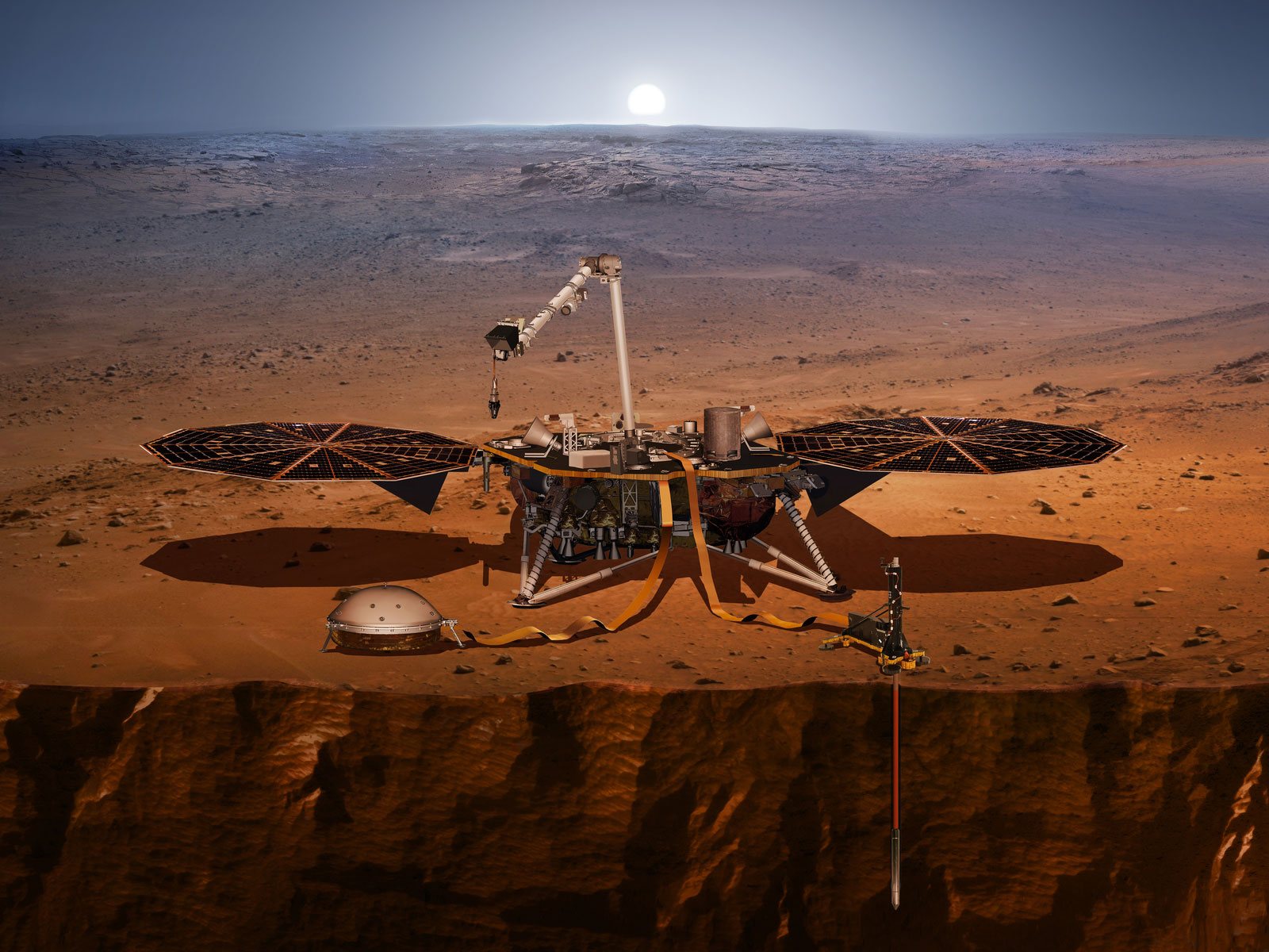 Mission Insight : direction Mars