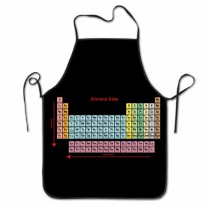 Cadeau chimie : tablier table periodique des éléments
