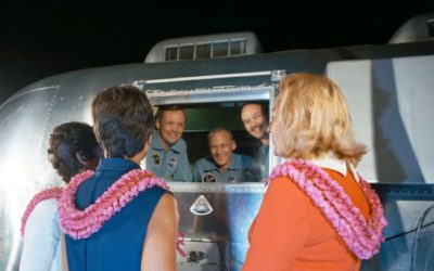 Astronautes d’Apollo en quarantaine : un ukulélé et une fête d’anniversaire